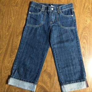Gymboree Children Denim Girls 100% Cotton Crop denim Jeans kids size 10 NWOT